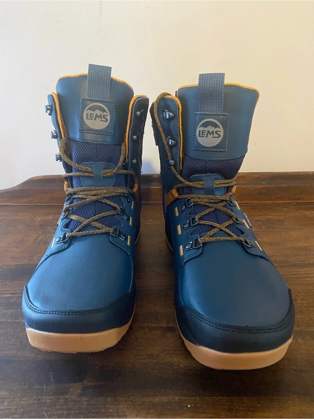Lems Mens Navy Waterproof Rain & Snow Boots